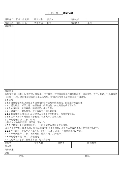 质量培训所有记录(24个质量培训记录)