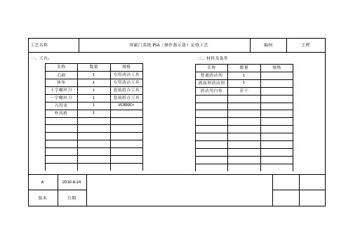 屏蔽门维修工艺