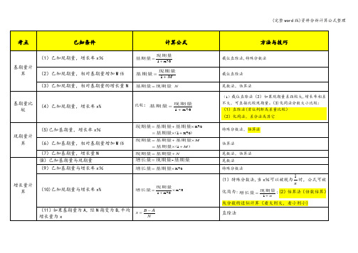 (完整word版)资料分析计算公式整理