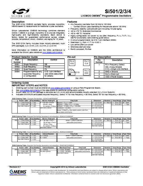 Si501   si502   SI503   SI504   DATASHEET