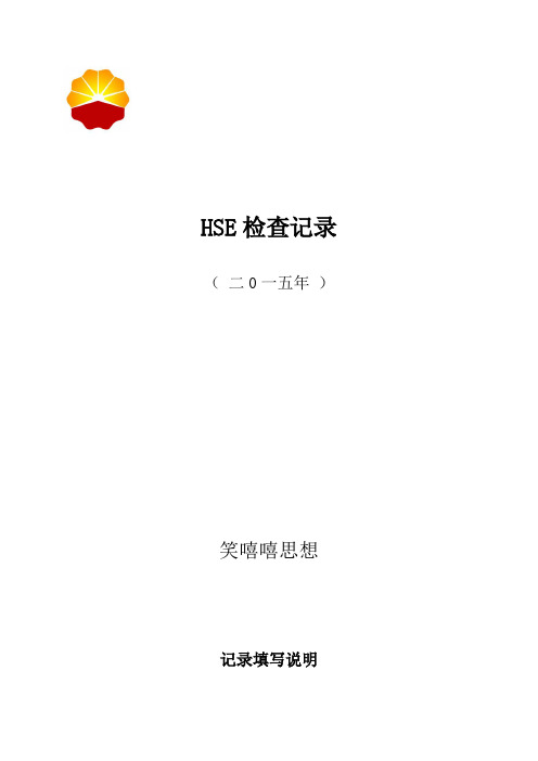 HSE检查记录(模板)