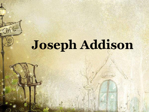 英国文学Joseph Addison教案