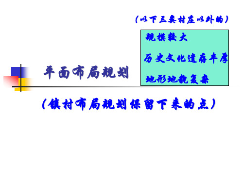 村庄规划(平面布局)讲解