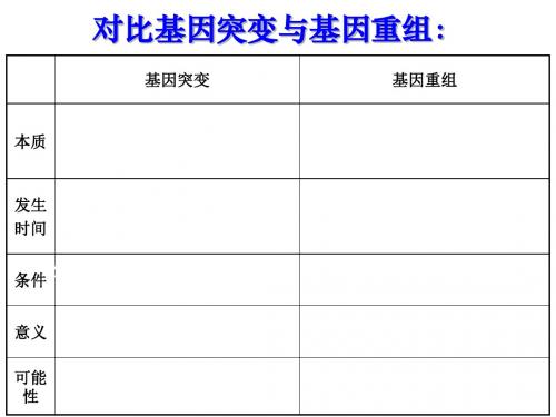 基因突变之染色体变异PPT课件( 26页)