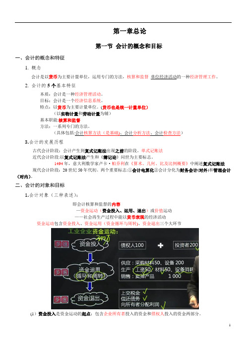 会计基础笔记  2017最新   新编大纲