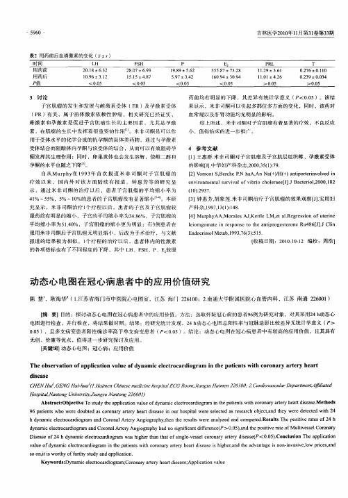 动态心电图在冠心病患者中的应用价值研究