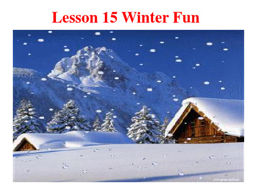 小学英语冀教版六年级lesson20 Winter fun_