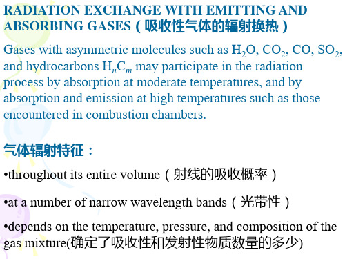 第22讲气体的辐射传热、传质