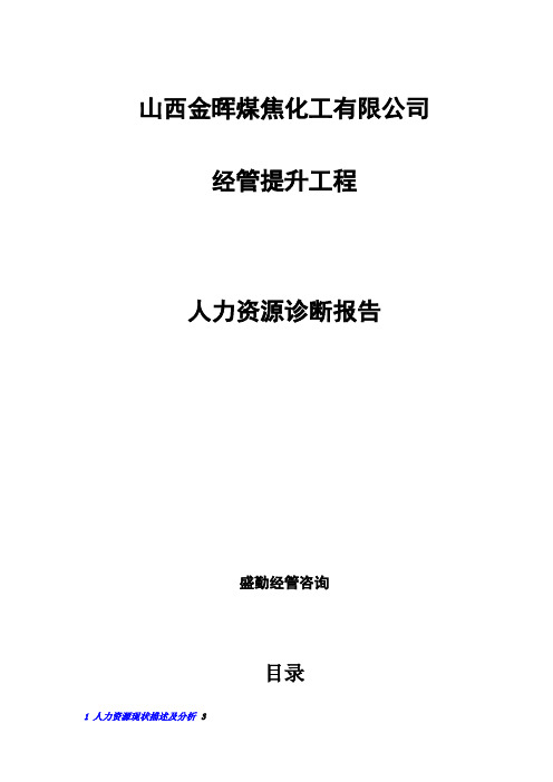 某化工公司人力资源诊断方法分析