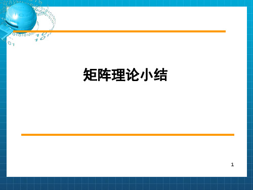 [理学]第二章 矩阵理论小结_OK