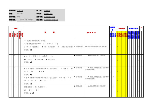 小学数学二年级下册第一单元《分草莓》应用作业