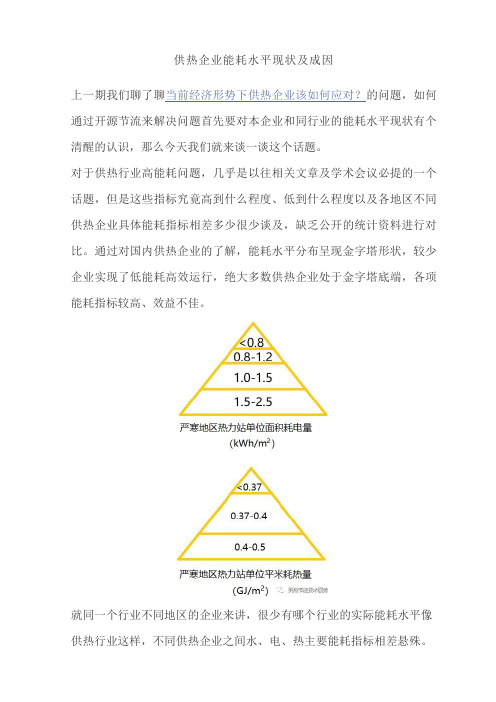 供热企业能耗水平现状及成因