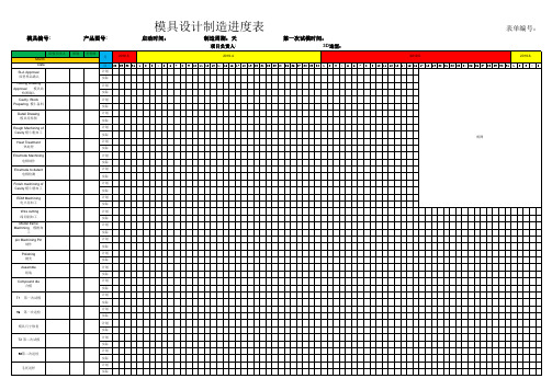 模具设计制造进度表