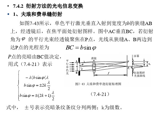 衍射方法的光电信息变换