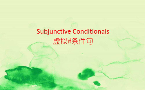 人教版高中英语选修六:Unit2 Poems 虚拟语气 if条件句 课件