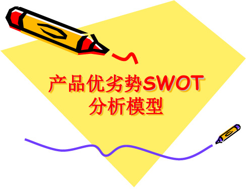 产品优劣势SWOT分析模型