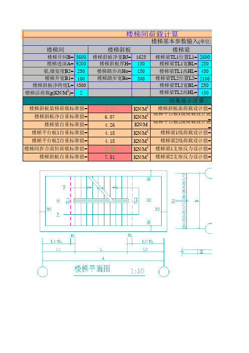 楼梯间荷载计算