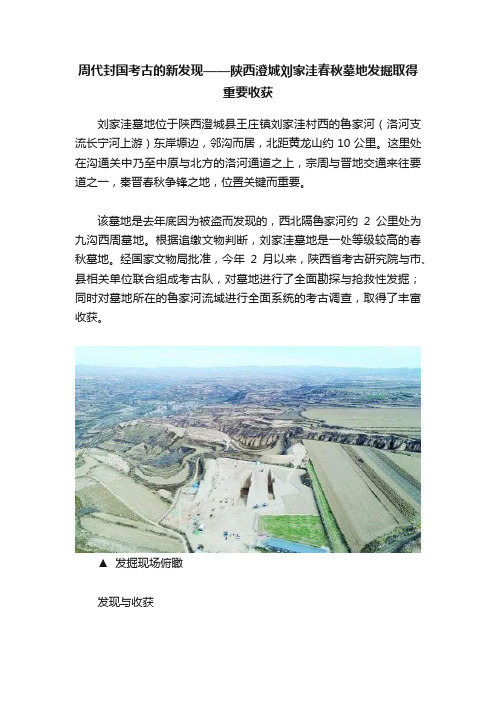 周代封国考古的新发现——陕西澄城刘家洼春秋墓地发掘取得重要收获