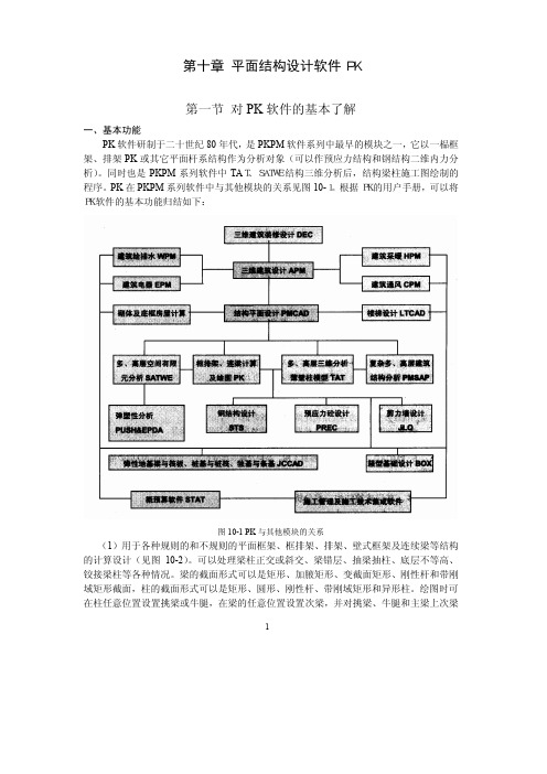 第十章 平面结构设计软件PK