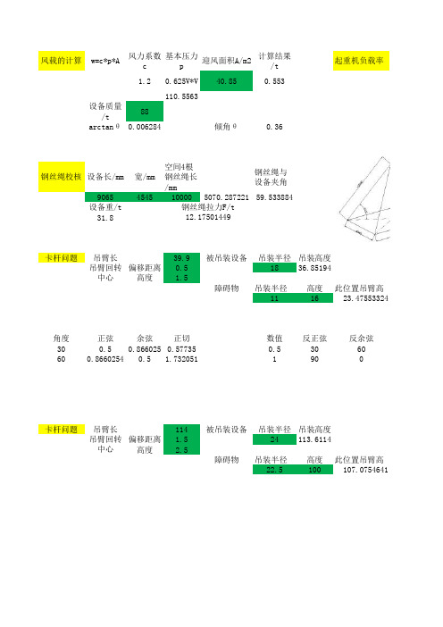 吊装简易计算