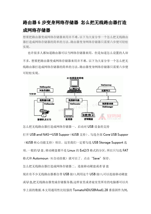 路由器6步变身网络存储器 怎么把无线路由器打造成网络存储器