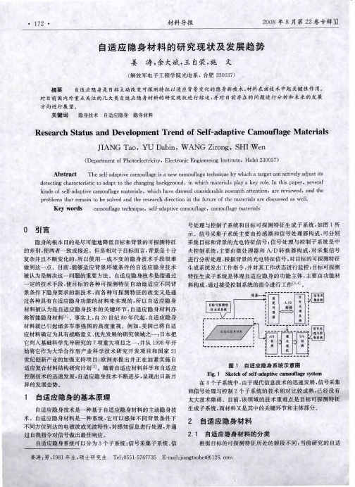 自适应隐身材料的研究现状及发展趋势