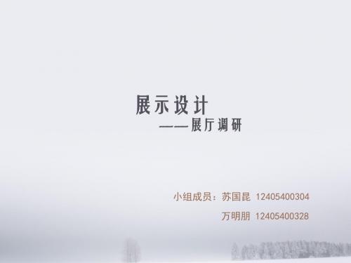 展示空间案例分析 苏国昆