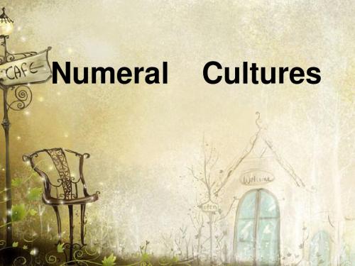 numeral culture (数字文化)