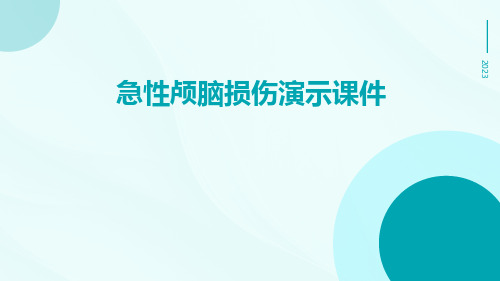 急性颅脑损伤演示课件