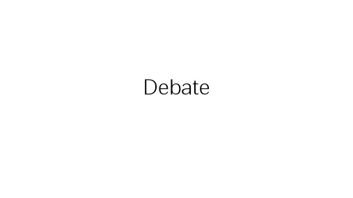 Debate 英语辩论 商务英语