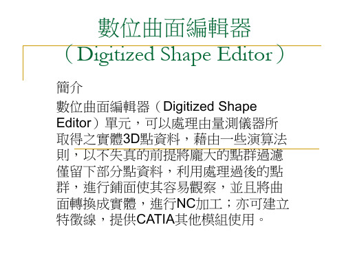 CATIA数字面编辑器