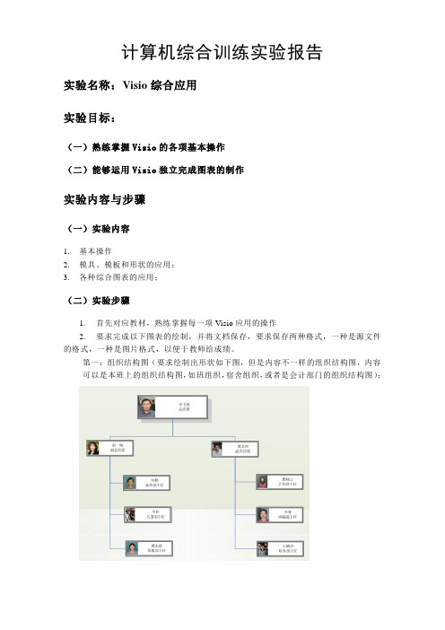 计算机综合训练实验报告(visio)