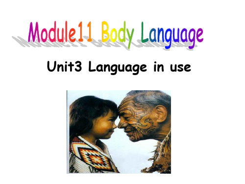 外研七年级下册第11单元Unit 3 Language in use