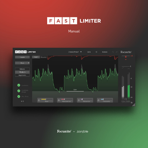 Focusrite FAST Limiter Manual