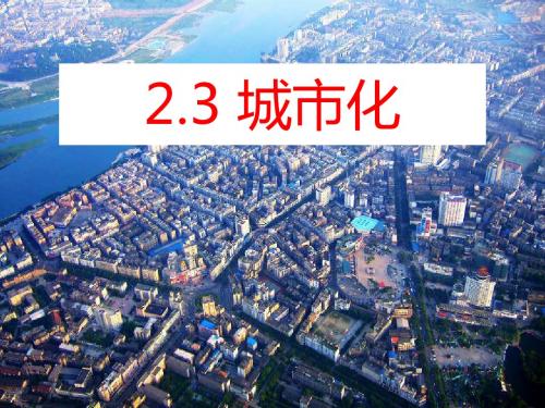 2.3城市化