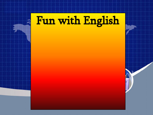 Fun with English PPT课件 人教版