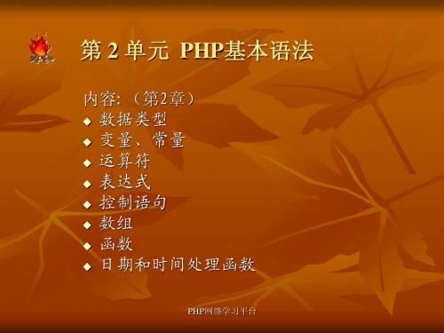 PHP5中文手册基础