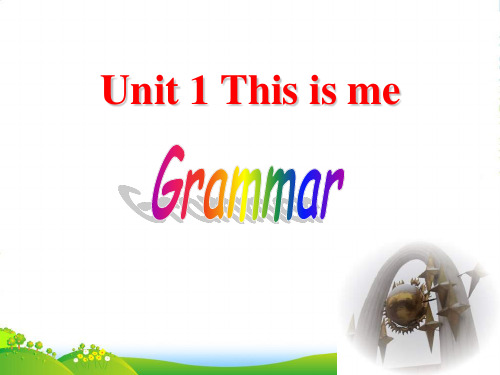 牛津译林七年级英语上册Unit1 Grammar 课件(共28张PPT)