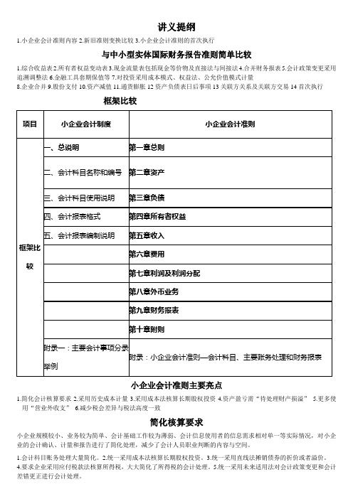 小企业会计准则培训讲义