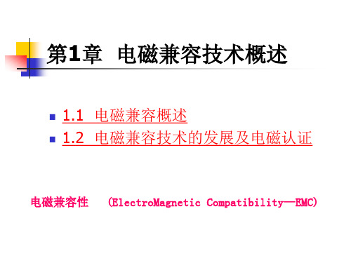 第1章电磁兼容技术概述汇总