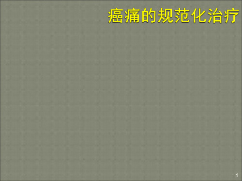 疼痛评估方法及阿片药物的滴定ppt课件