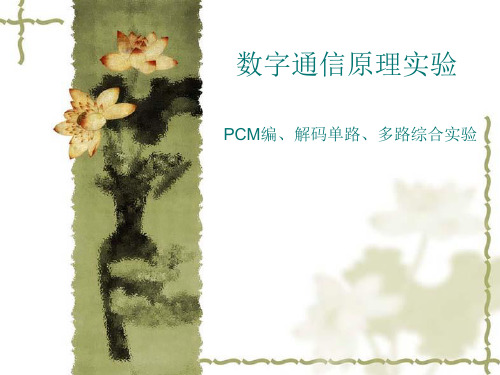 PCM编译码实验