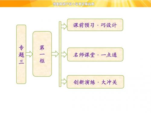 【创新方案】高中政治人教版选修二专题三  第一框  罗斯福新政