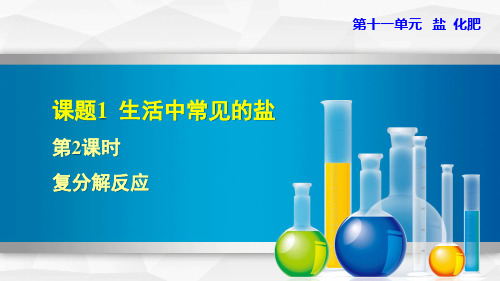 2021春人教版九年级化学下册 第11单元 11.1.2  复分解反应