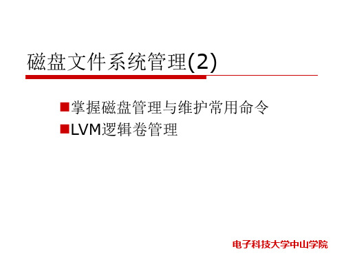 linux磁盘文件系统管理(2)