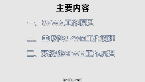 电力电子spwm调制PPT课件