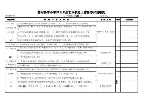 音体美细则