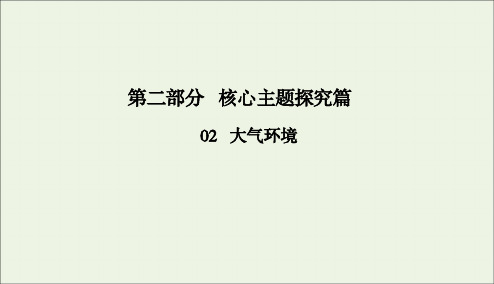 2020版高考地理二轮复习第二部分核心主题探究篇2大气环境课件