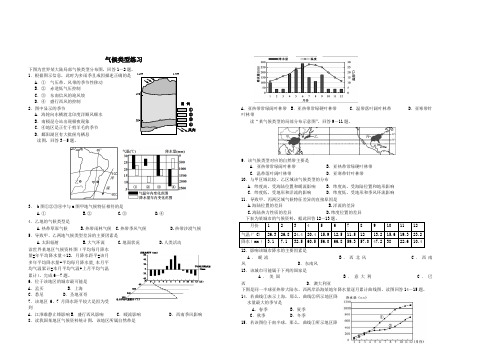 气候类型练习(精华版)含答案 (1)