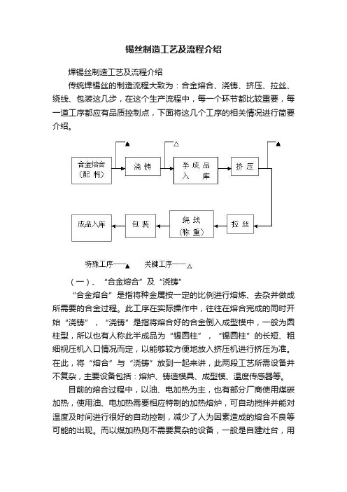 锡丝制造工艺及流程介绍